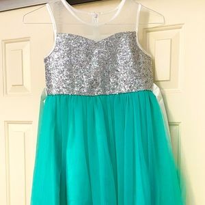 Sequin and Tulle Party Dress